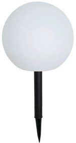 Buitenlamp wit 25 cm incl. LED IP44 solar RGBW - Ludger Modern IP44 Buitenverlichting rond