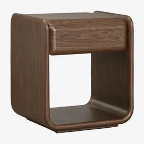 Greysi Mdf Bijzettafel Donker Hout - Sklum