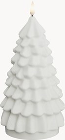 Handgemaakte LED kaars Christmas Tree, echt vlam effect, H 18 cm