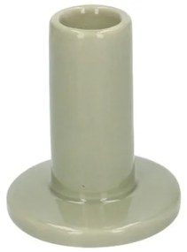 Kandelaar, porselein, lichtgroen, hoog