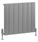 Eastbrook Tordino radiator 65x60cm aluminium 724W grijs mat