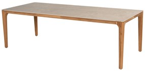 Liam dining tuintafel 240x100xH75 cm  teak met ceramic blad Taste 4SO