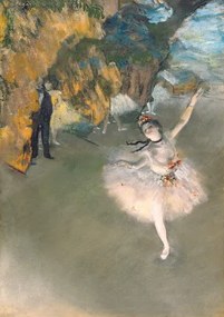 Kunstreproductie The Star, or Dancer on the stage, c.1876-77, Degas, Edgar