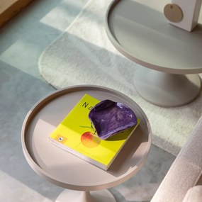 Zuiver Jason Design Bijzettafel Rond Beige - 46 X 46cm.