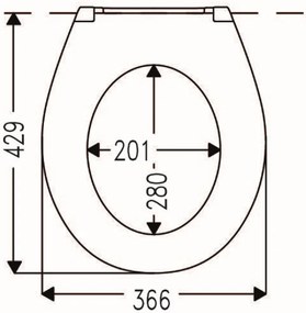 Mueller Toza Sea softclose toiletzitting met Quick-Release