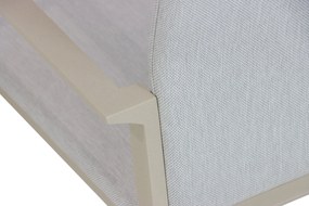 Tuinset 6 personen 240 cm Aluminium/textileen Taupe Lifestyle Garden Furniture Rome/Weave