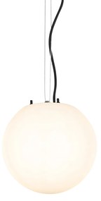 Moderne buiten hanglamp wit 25 cm IP44 - Nura Modern E27 IP44 Buitenverlichting bol / globe / rond