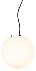 Moderne buiten hanglamp wit 25 cm IP65 - Nura Modern E27 IP65 Buitenverlichting bol / globe / rond