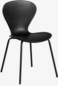 Stapelbare Eetkamerstoelen Set Van 4 Uit Zwart & Polypropyleen Zwart - Sklum