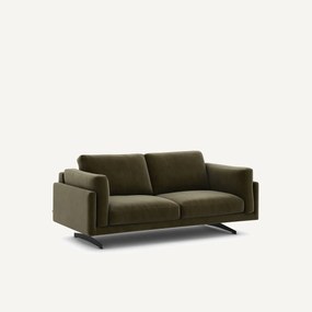 Bank in fluweel, 2-zit, César