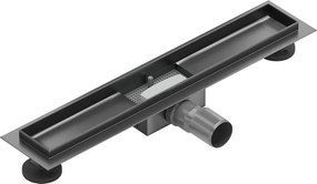 Mexen Flat behuizing voor lijnafvoer 50 cm, geborsteld wapen grijs - 1E15050