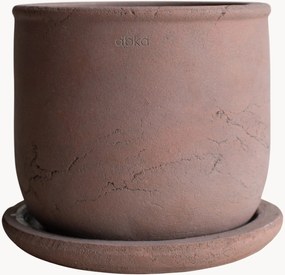 Outdoor bloempot Terra van terracotta, H 18 cm