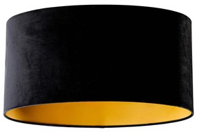 Velours lampenkamp zwart ovaal 50/33/25