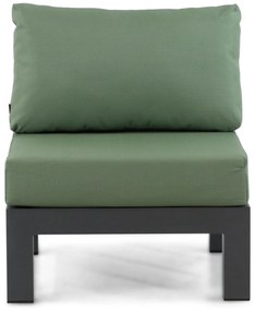 Loungeset 6 personen Aluminium/Teak Grijs Lifestyle Garden Furniture Vittoria