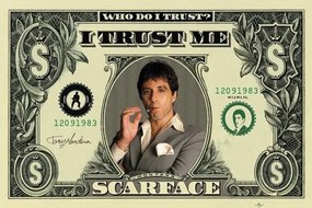 Poster SCARFACE - dollar, (91.5 x 61 cm)