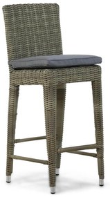 Garden Collections York Barchair Natural Wicker Taupe