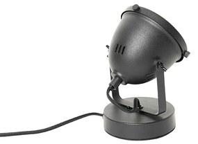 Industriële tafellamp zwart 18 cm - Emado