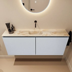 Mondiaz Ture DLux toiletmeubel 120cm clay met wastafel frappe midden zonder kraangat