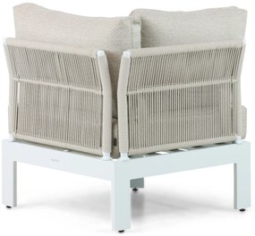 Hoek loungeset 6 personen Aluminium Wit  Lifestyle Garden Furniture Lorenzo