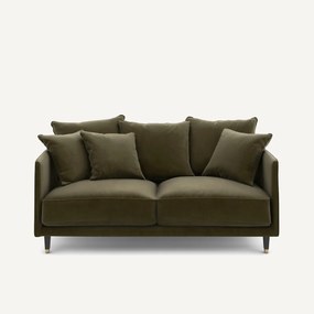 3-zits compacte fluwelen bank, Lazare