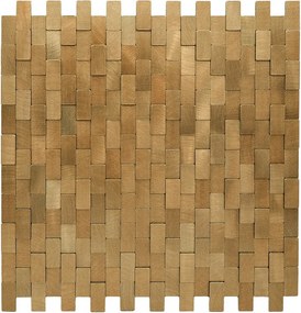 Zelfklevende Mozaïektegels Metaal | Steenstrip 3D Goud | 30×29,8 cm | Keuken, Bad &amp; WC