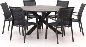 + 15% kassakorting | Diningset Forza | 6 personen polywood | Tuinset stapelbaar | 7-delig | Kees Smit Tuinmeubelen