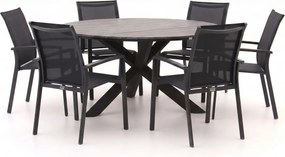 Diningset Forza | 6 personen polywood | Tuinset stapelbaar | 7-delig | Kees Smit Tuinmeubelen