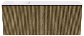 Mondiaz Joya 100cm toiletmeubel dusk met wastafel faye links zonder kraangat talc