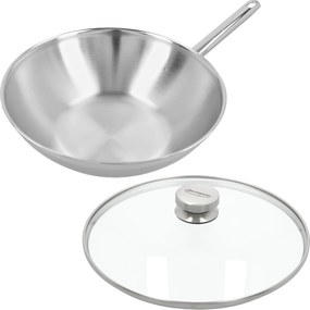 Demeyere Apollo 7 Wok met glazen deksel 30 cm - Apollo 7 - Demeyere