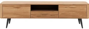 Goossens Tv Dressoir Bjarte, 2 deuren 1 lade 1 open vak 42 cm diep 180 cm breed