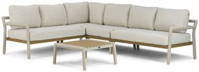 Hoek loungeset 6 personen Aluminium Taupe  Santika Furniture Santika