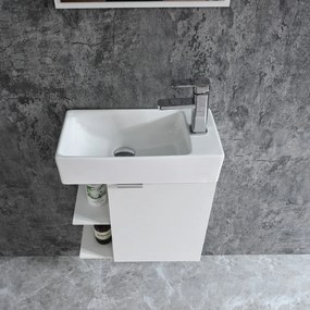 Badstuber Spring toiletmeubel 50x60cm wit met spiegel