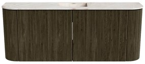 Mondiaz Joya DLux 105cm toiletmeubel ronding links/rechts shadow met wastafel faye midden 1 kraangat frappe