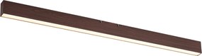 Moderne plafondlamp walnoot hout incl. LED 3-staps dimbaar 2700-4000K met dipswitch - Keane
