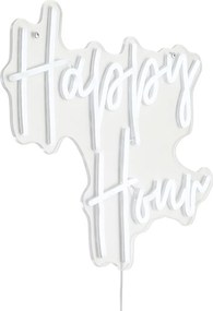 Neon wandlamp wit incl. LED - Happy Hour