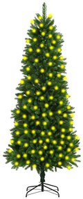 vidaXL Kunstkerstboom met LED's 240 cm groen
