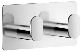 Smedbo Beslagboden Cube Handdoekhouder - 9.6x4.8cm - zelfklevend - RVS Chroom BK456