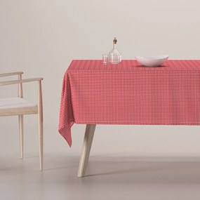 Dekoria Rechthoekig tafelkleed, rood-ecru , 100 x 100 cm