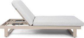Lifestyle Garden Furniture Massimo Ligbed Met Kussen Loft/soft Grey Aluminium Taupe