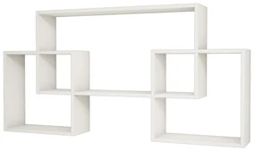 Homemania Wandschap Bello 150x22x75 cm wit