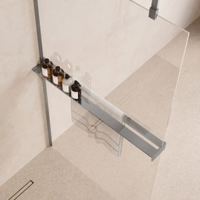 Saniclear Pure handdoekhouder voor glaswand 120cm chroom
