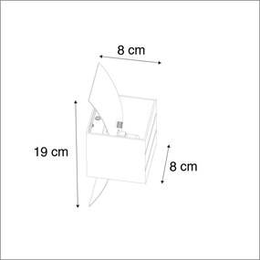 Set van 2 Moderne wandlampen wit - Amy Binnenverlichting Lamp