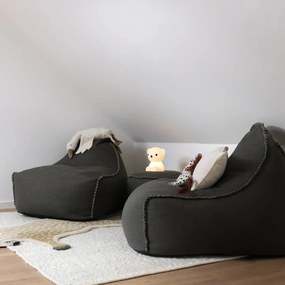 Cobana Lounge Chair & Pouf Outdoor - Zwart