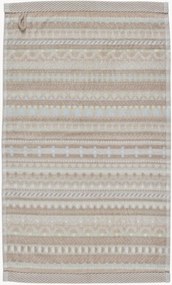 Gastendoek Geometric Print van velours & terrykatoen