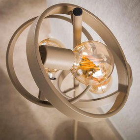 Vloerlamp Metalen Ringen Beige