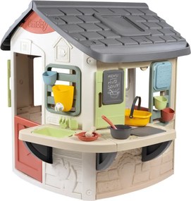 Smoby Speelhuis met Modderkeuken - Buitenspeelgoed - 16 Accessoires - Vanaf 2 jaar