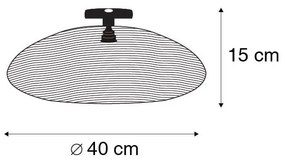 Oosterse plafondlamp goud 40 cm - GlanOosters E27 rond Binnenverlichting Lamp