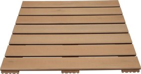 Terrastegel composiet 50 x 50 cm bruin gevlamd FSC (24 mm) massief