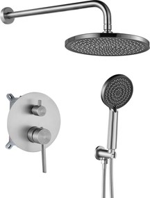 Inbouw regendoucheset Rea Foster Brush Nickel + BOX