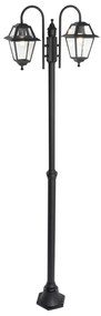 Klassieke buiten lantaarn zwart 235 cm 2-lichts IP44 - Berta